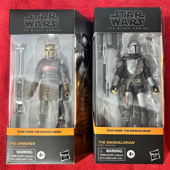 🔥 Star Wars Black Series Figure The Armorer & Mandalorian Figures W/Case - Picture 2 of 8